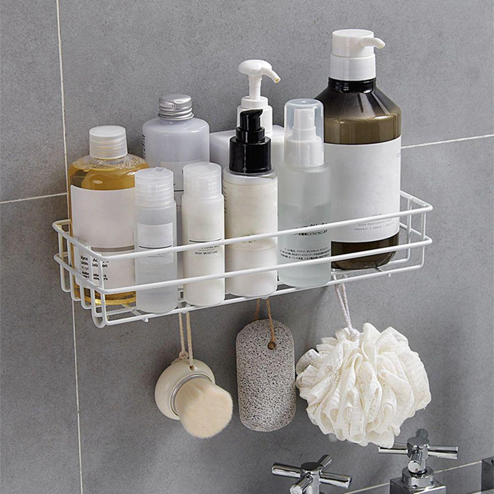 Giá Đỡ Dầu Gội Đầu Bằng Sắt Gắn Tường Tiện Dụng Cho Phòng Tắm / Nhà Bếp