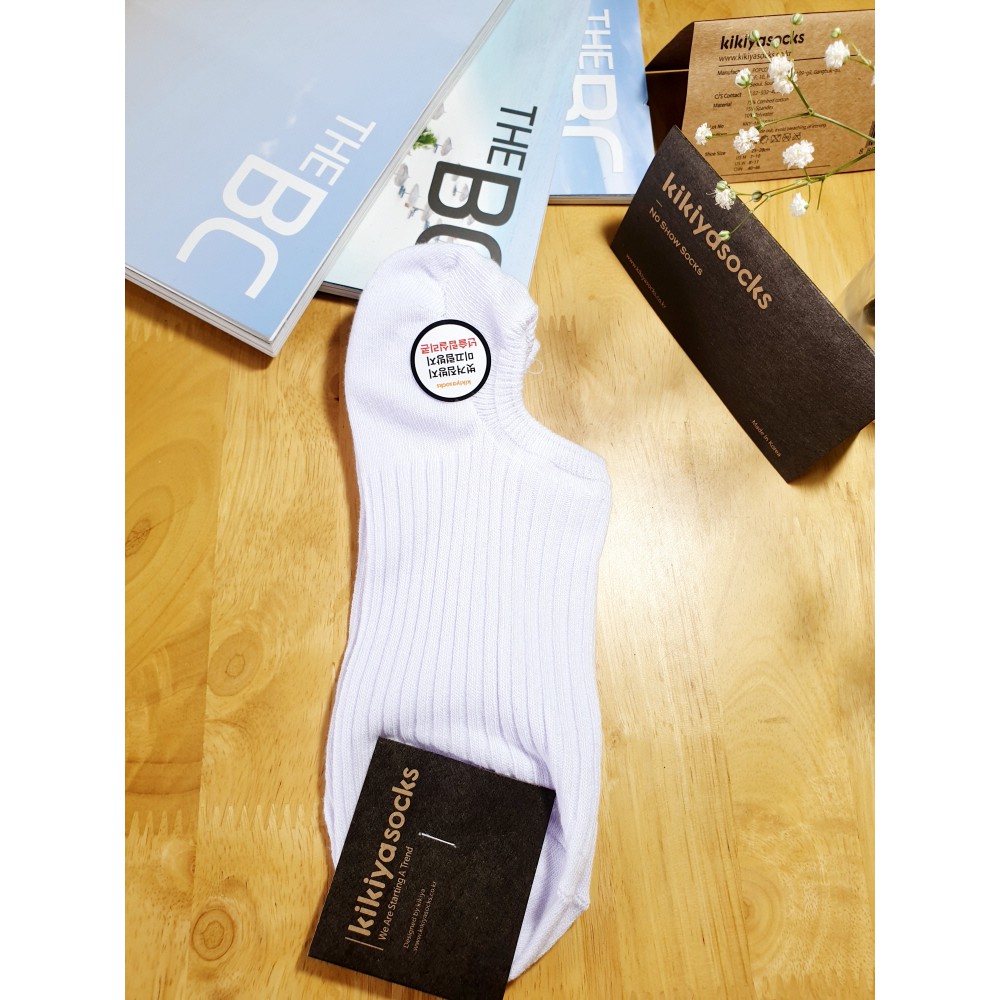 Tất vớ lười nam trơn cotton Kikiya cao cấp Hàn Quốc M-A-028 (Chính Hãng)