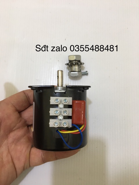 Mô tơ giảm tốc 220v - 14w chế lò quay thịt, lò nướng