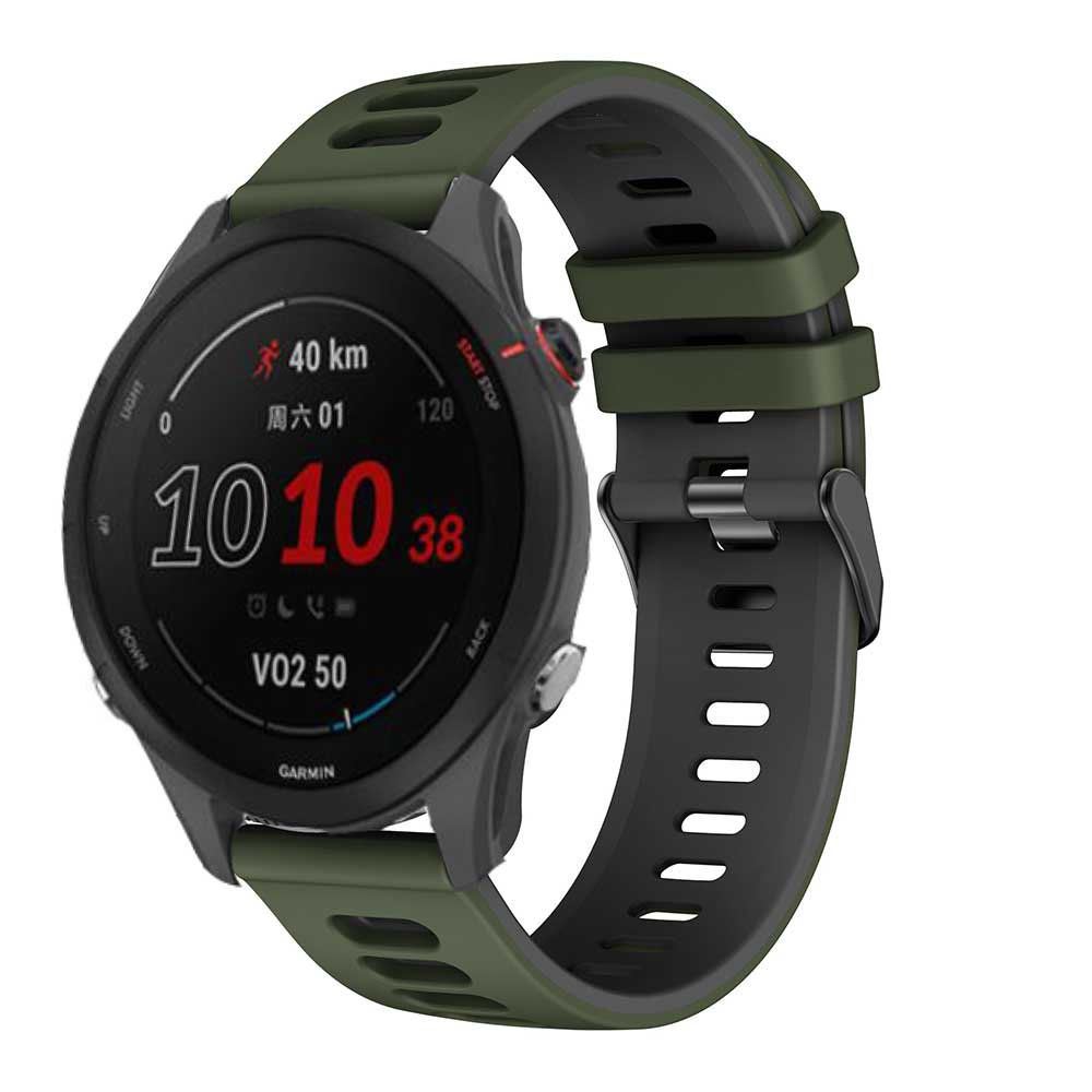 Dây Đeo Silicone 20mm 22mm Cho Garmin Forerunner 255 55 245M Garmin Venu 2 2Plus SQ / Vivoactive 3 4