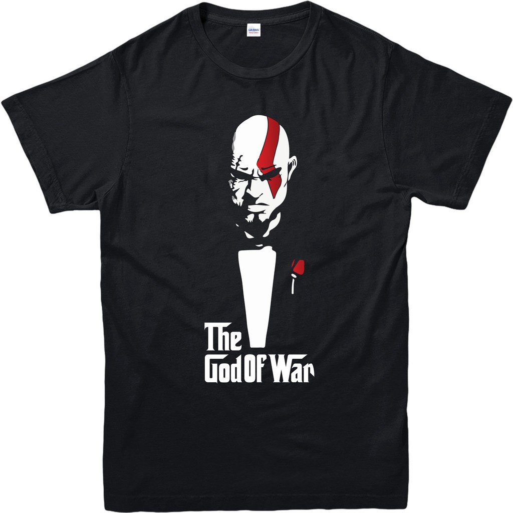 God Of Exquisite War The Sporty Godfather Spoof Men's 100% Cotton O Neck Gildan T Shirts Gamers Greek Inspired Black Christmas Gift