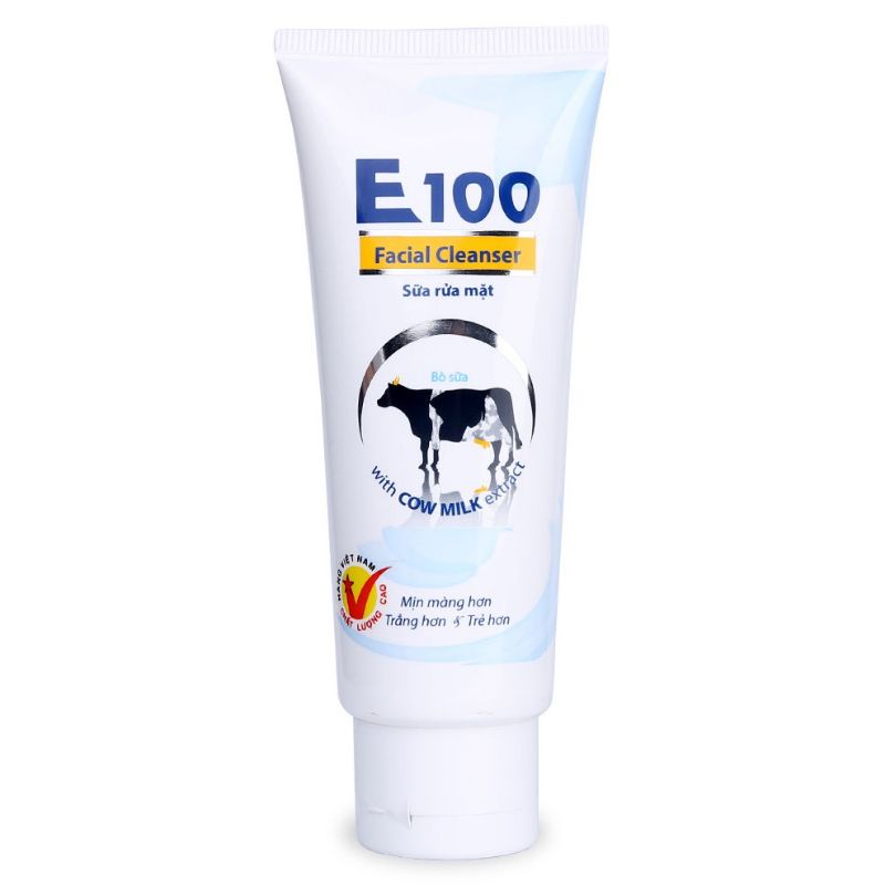 Sữa Rửa Mặt E100 Bò Sữa 80ml