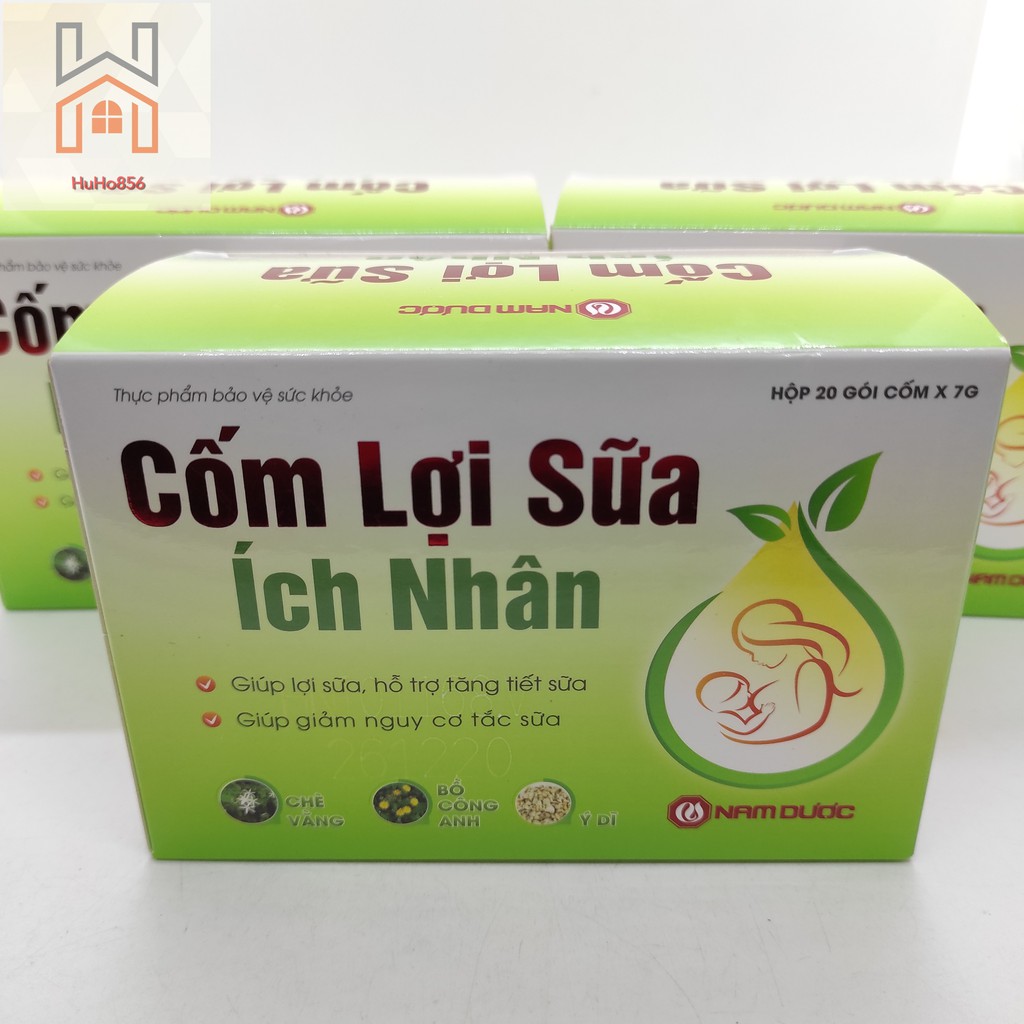 Cốm Lợi Sữa Ích Nhân - Hỗ Trợ Lợi Sữa, Tăng Tiết Sữa, Giảm Nguy Cơ Tắc Sữa