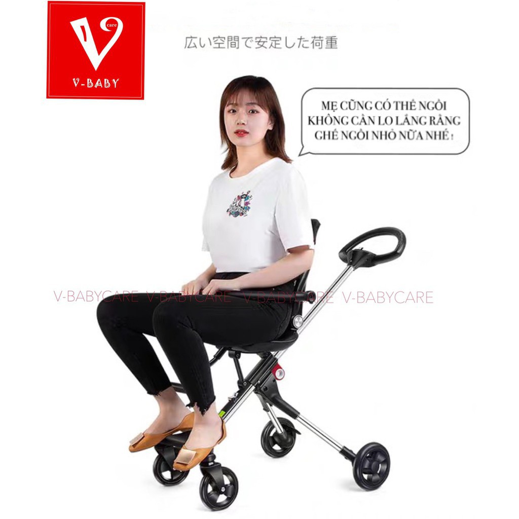  XE ĐẨY 2 CHIỀU 3 TƯ THẾ V-BABY V4