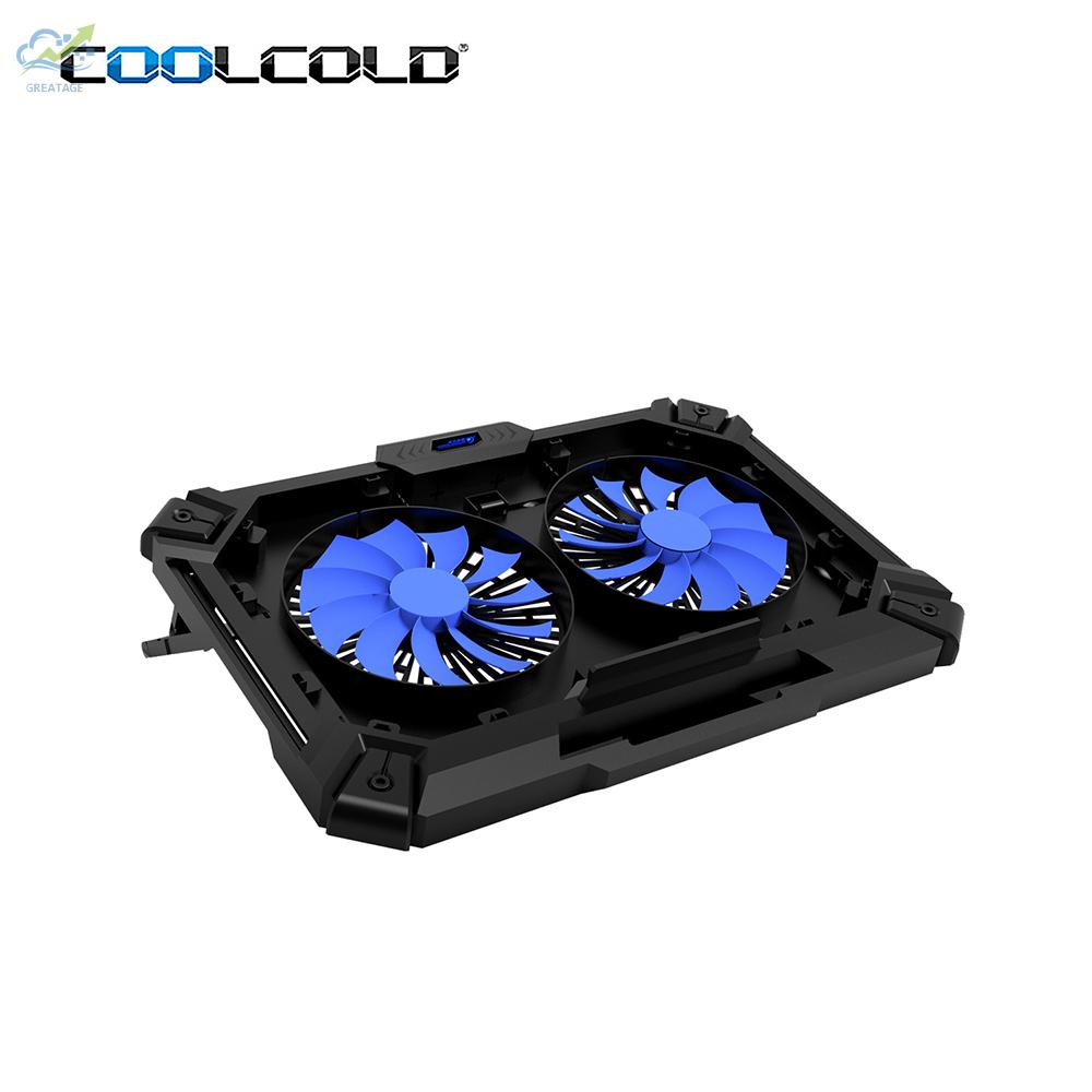 Quạt Tản Nhiệt Laptop Coolcold K24 Siêu Mỏng Cổng Usb 2 Quạt Tản Nhiệt