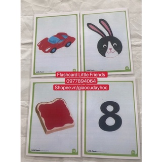 FLASHCARD LITTLE FRIENDS -76 thẻ ép plastic