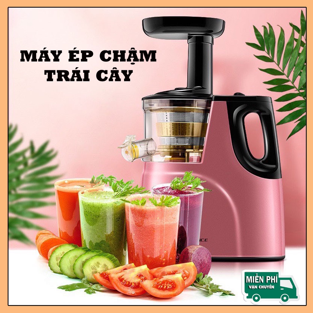 Máy ép chậm MEET JUICE, máy ép chậm trái cây vắt kiệt bã, công suất 150W - Tặng 2 cốc đựng nước [BH 1 NĂM]