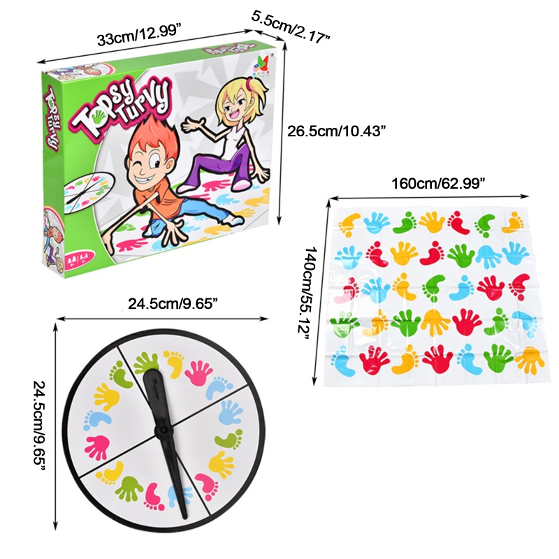 Bộ Trò Chơi Xoắn Cơ Thể Vui Nhộn Cho Gia Đình