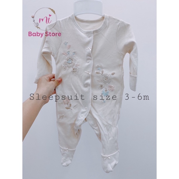 Sleep suit cotton cao cấp size 0-24m