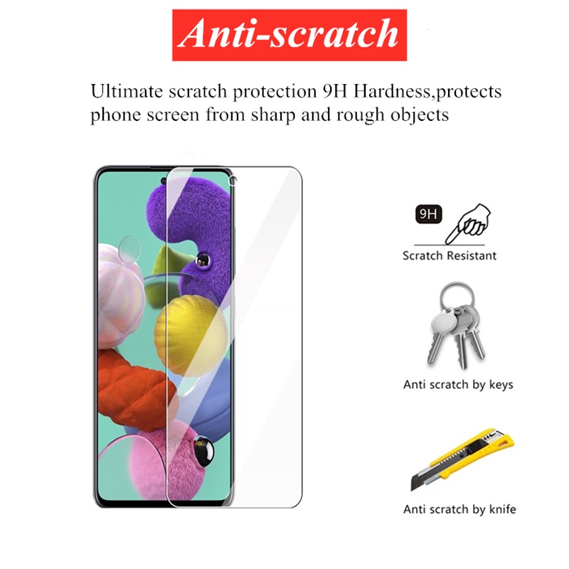 Kính Cường Lực 9D Bảo Vệ Màn Hình Cho Samsung Galaxy A / M A01 A12 A21S A31 A22 A32 5G A52 A70 A71 M31S M51 S20 FE