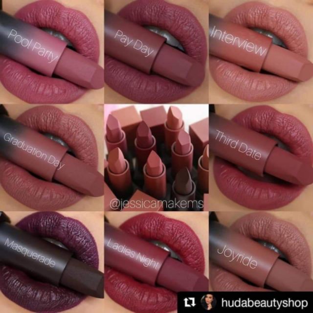 SON HUDA BEAUTY POWER BULLET MATTE LIPSTICK.