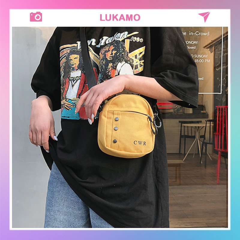 Túi vải giá rẻ đeo chéo tote đeo vai đựng đồ LUKAMO TX319