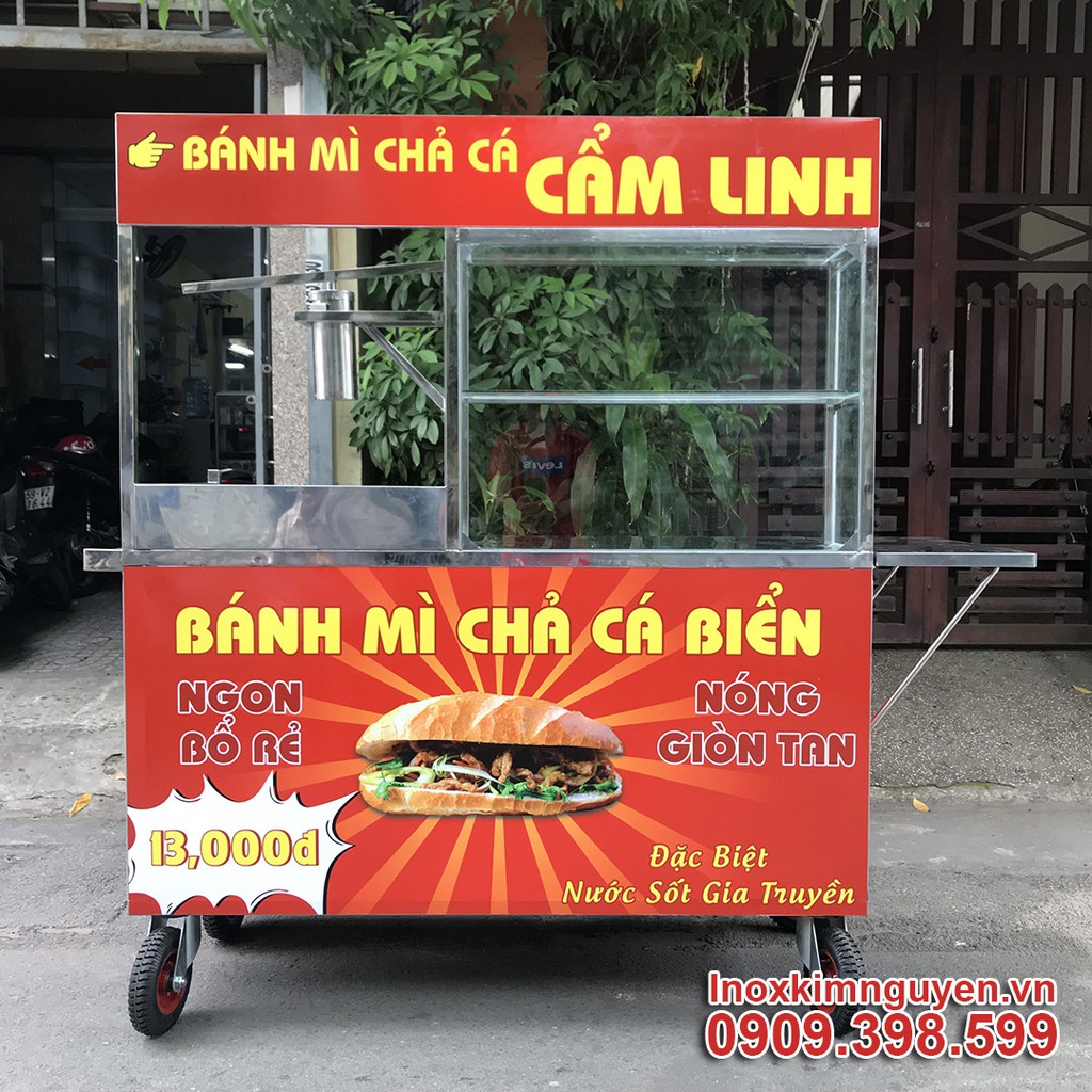 Trọn Bộ Xe Bánh Mì Chả Cá Vũng Tàu