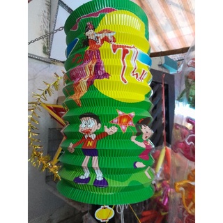 50 lồng đèn Trung Thu hình trụ size trung và 100 cây đèn cầy