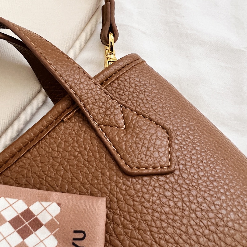 Túi tote Đeo Vai Chất Liệu Da PU Màu Trơn Thời Trang Cho Nữ CK1321