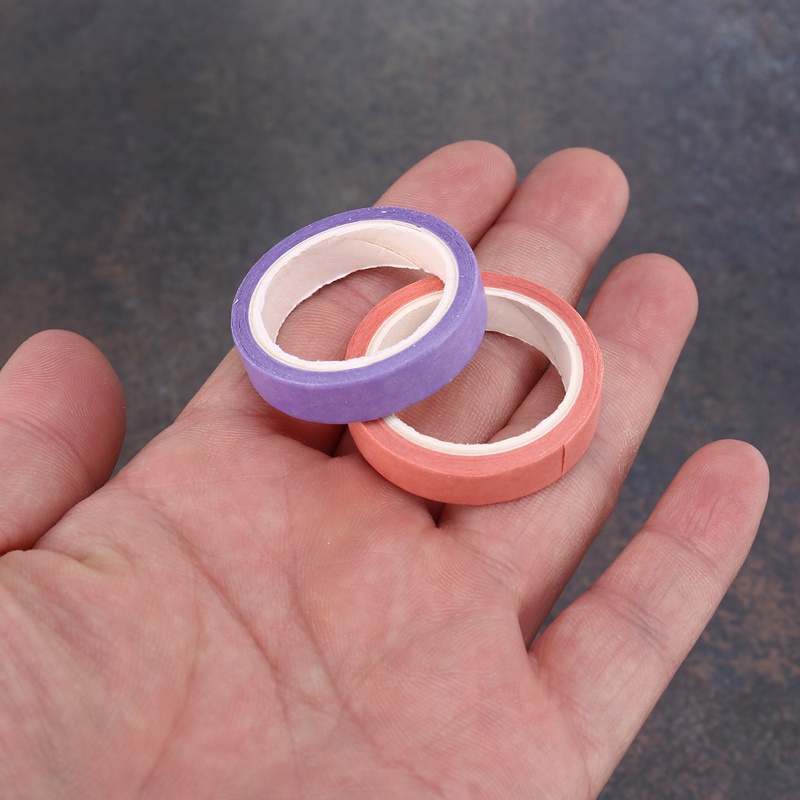 Set 10 Cuộn Băng Dính Washi Hình Cầu Vồng