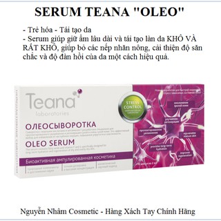 SERUM TEANA OLEO TRẺ HÓA, TÁI TẠO DA