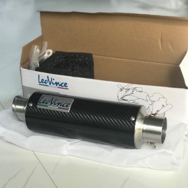 Fulset Pô Leovince Carbon Xịn Kèm Cổ Inox Gắn Wave Dream Sirius Exciter Winer Sonic Satria
