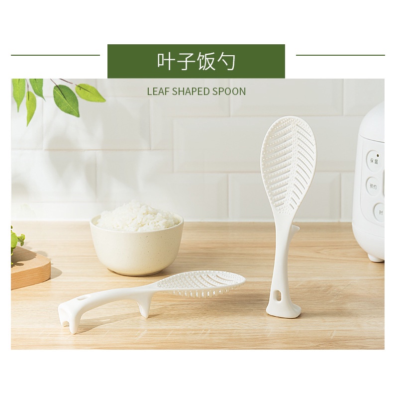 Muỗng Xới Cơm Bằng Nhựa Chống Dính Hình Cá Hoạt Hình Sáng Tạo