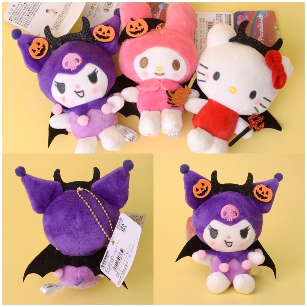 Búp Bê Nhồi Bông Kuromi And My Melody Dễ Thương Trang Trí Halloween
