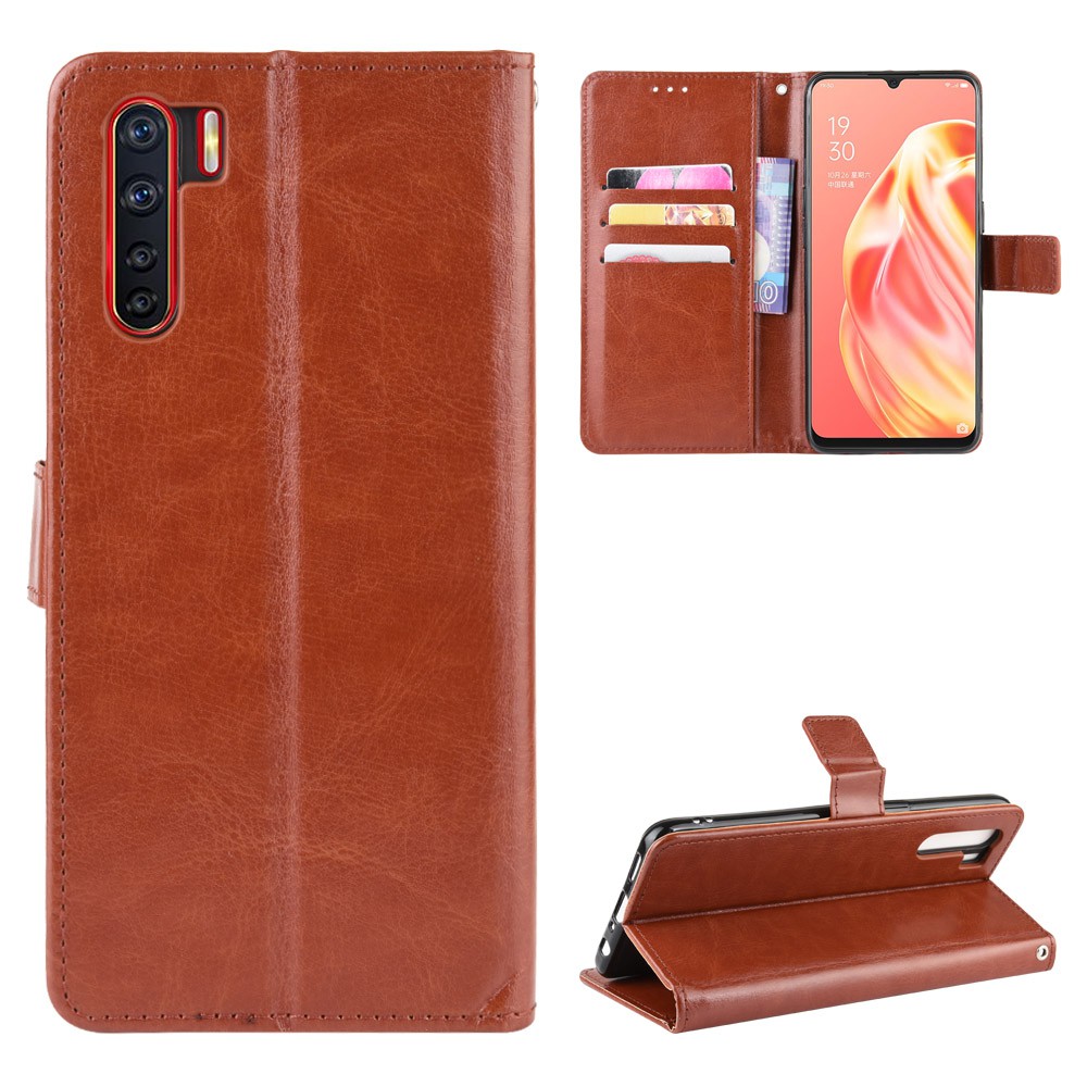 Bao da điện thoại màu trơn thanh lịch cho OPPO Reno3 Reno 3 | BigBuy360 - bigbuy360.vn