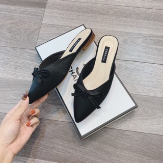 Dép sục nơ lụa
