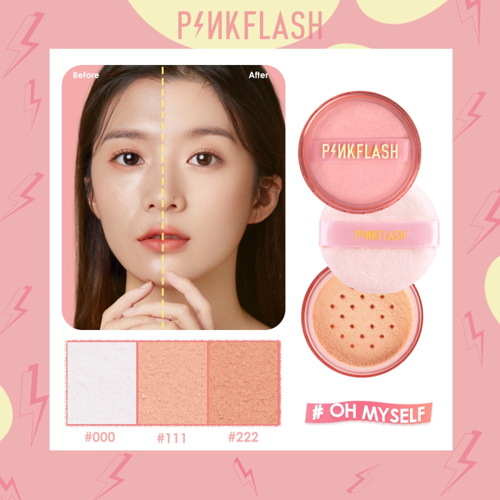 [Hàng mới về] Phấn Phủ Dạng Bột Pinkflash Kiềm Dầu Không Thấm Nước Lâu Trôi | BigBuy360 - bigbuy360.vn