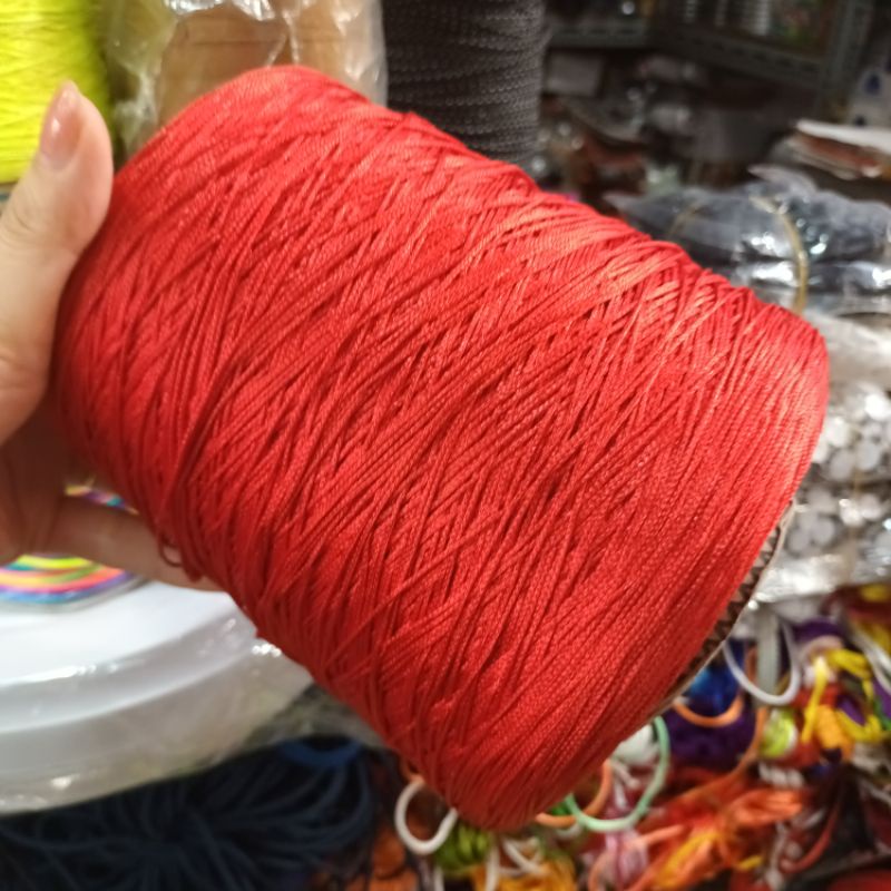 Cuộn dây tim, dây dù 1mm nặng hơn 1kg dài khoảng 1.500m xỏ vòng, làm trang sức, tết hanmade
