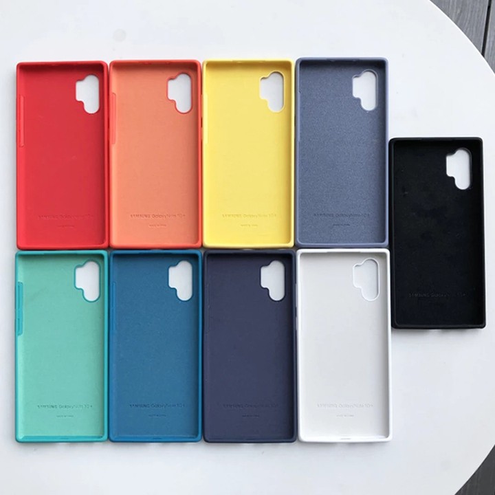 Ốp lưng chống bẩn Samsung Galaxy Note 10 & Note 10 Plus & Note 10 Pro - Viền nhựa dẻo - Bên trong có lớp nhung bảo vệ