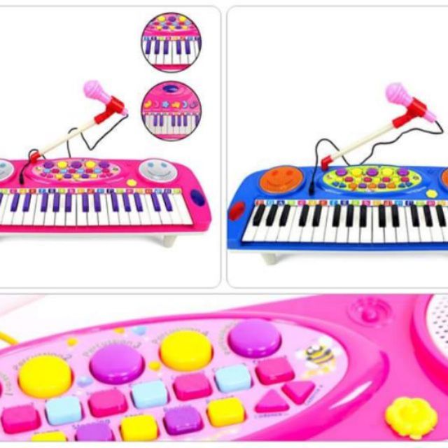 Đàn organ cho bé kèm mic.
