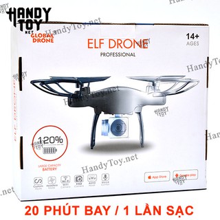 ELF DRONE GW-26 Flycam bay lâu 20 phút - Camera HD truyền hình trực tiếp