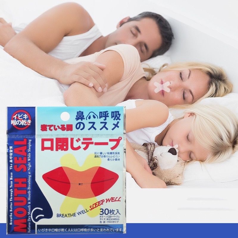 Băng dán miệng chống ngáy ngủ hỗ trợ giấc ngủ ngon
