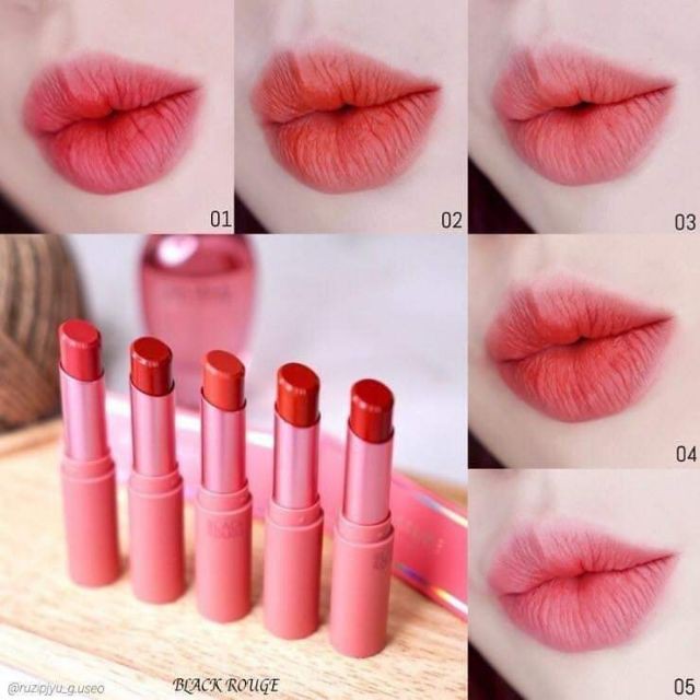 Son Thỏi Siêu Lì Black Rouge Rose Velvet Lipstick