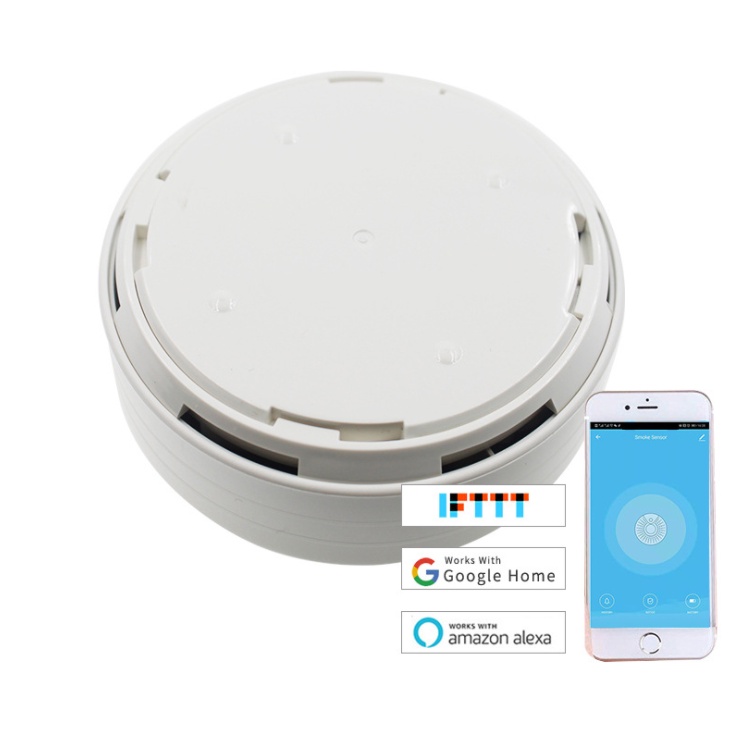 Cảm Biến Báo Khói Cảnh Báo Hỏa Hoạn wifi tuya - dùng pin