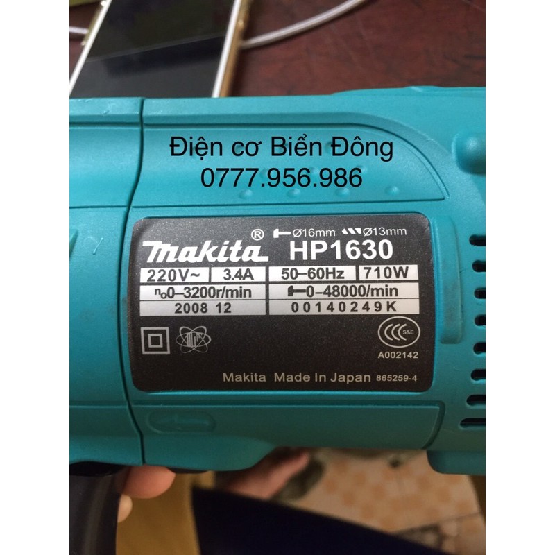 Máy khoan 🔥FREESHIP🔥 TẶNG MŨI KHOAN Máy khoan MAKITA HP1630 khoan sắt, tường, gỗ, tôn, bắn vít.