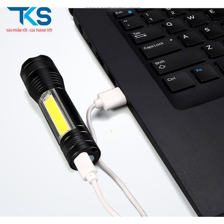 Đèn pin mini siêu sáng T1 3 chế độ sáng, chống nước, Đèn cầm tay mini tiện dụng