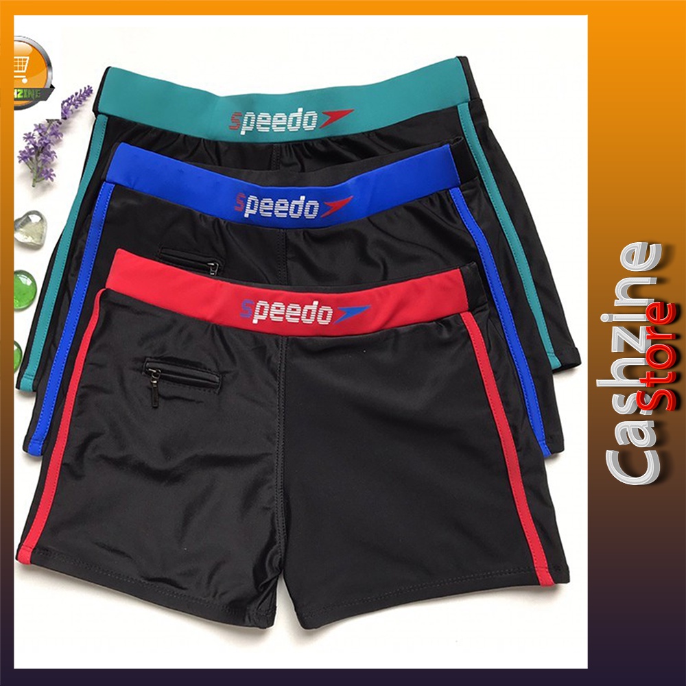 Quần bơi nam giá rẻ, Quần bơi nam SPEEDO co dãn lưng bản, có túi đựng chìa khóa