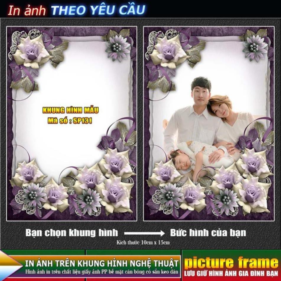 [IN ẢNH THEO YÊU CẦU] - lồng ghép ảnh vào khung hình nghệ thuật. Kích thước 10x15cm.