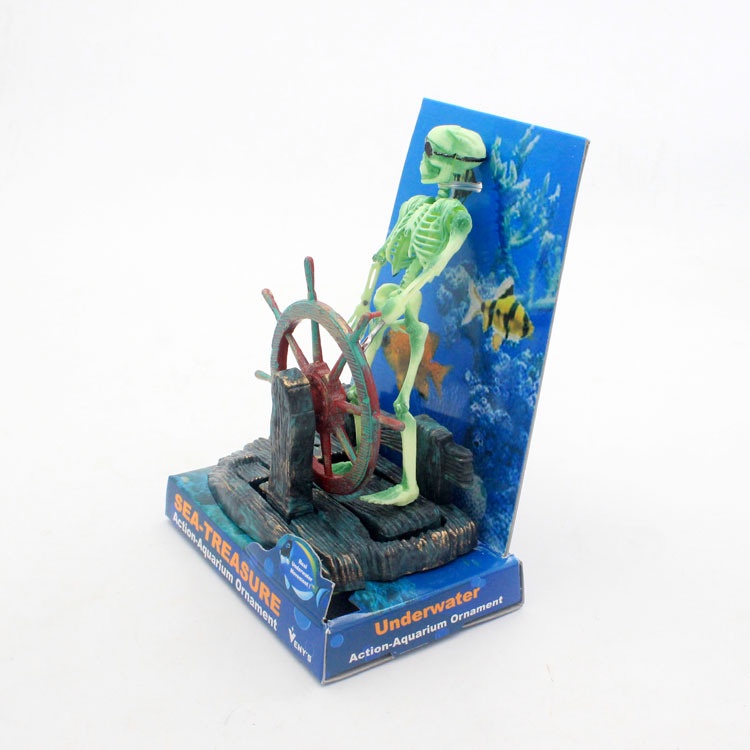 Bể cá cảnh bể cá trang trí bể cá cá cá ếch săn cá trong bể cá 100 kho báu trang trí