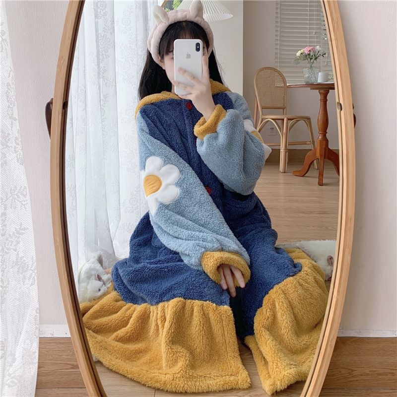 Váy Ngủ Bông Bạch Tuyết N24