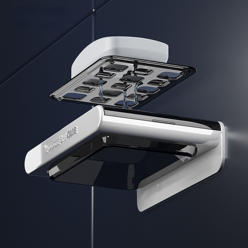 Giá Đựng Xà Phòng Gắn Tường Không Cần Khoan Lỗ Sang Trọng Tiện Dụng Cho Nhà Tắm