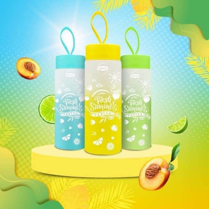 COMBO 3 BÌNH ĐỰNG NƯỚC THỦY TINH 500ML HÀNG DÀY DẶN ĐẸP