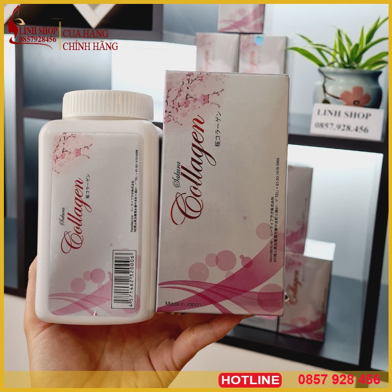 Collagen Sakura-Viên Uống Collagen Sakura Của Nhật 60.000mg - Viên Uống Làm Đẹp Da, Chống Lão Hoá, hộp 120v