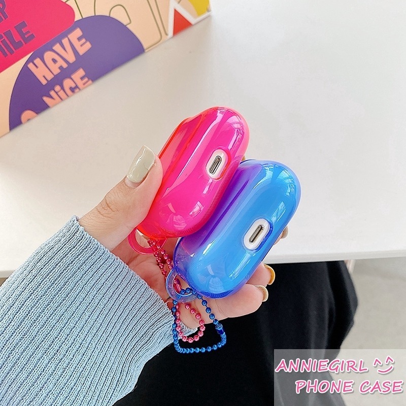 Vỏ hộp màu trơn đơn giản nổi bật bảo vệ cho tai nghe Airpods 1/2/pro