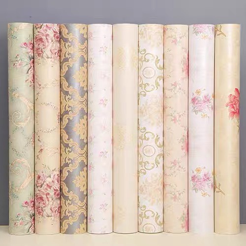10m x 45cm giấy dán tường có sẵn keo - Hoa Văn Châu Âu DT002
