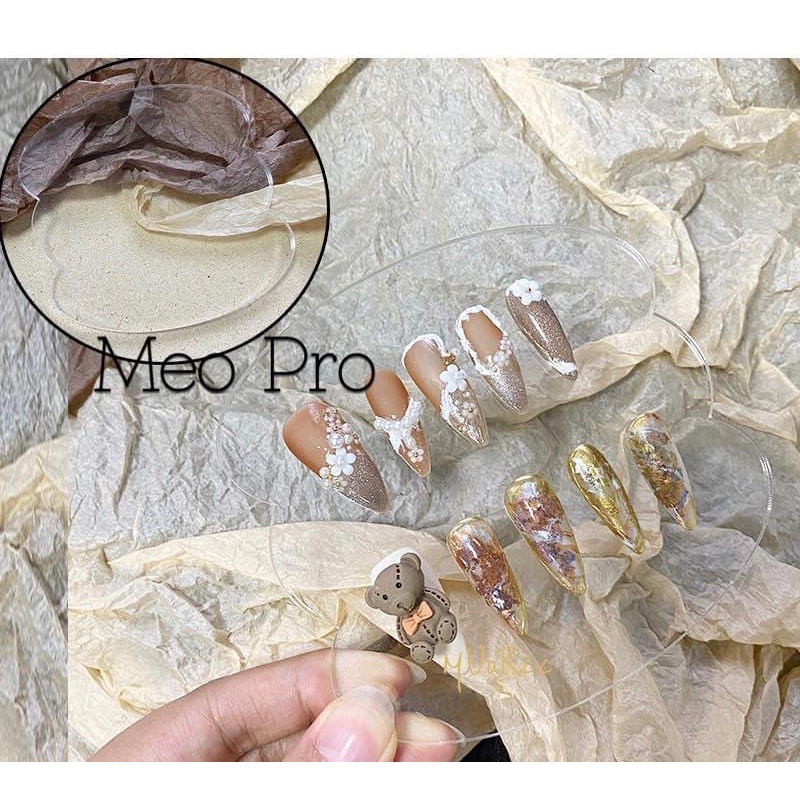 Khung mika chụp ảnh- pha màu - dán móng mẫu nail