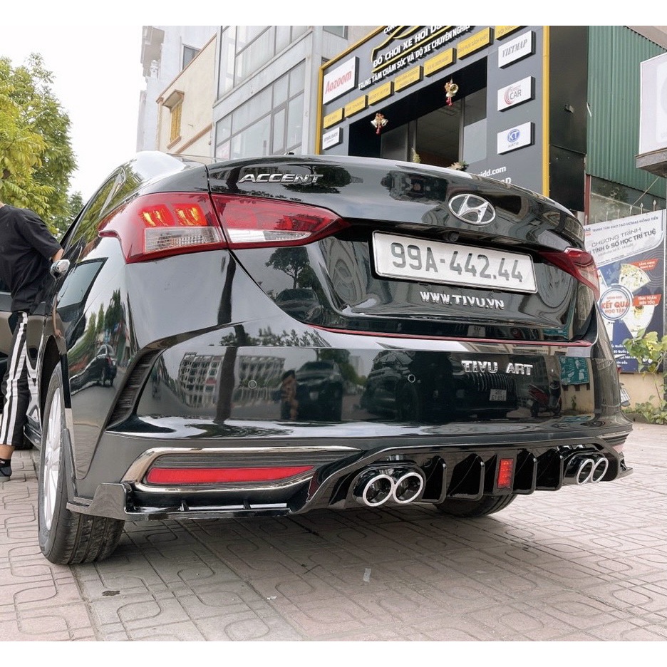 Lippo, Líp pô xe Hyundai Accent 2021, 2022, 2023 mẫu mới thể thao có đèn