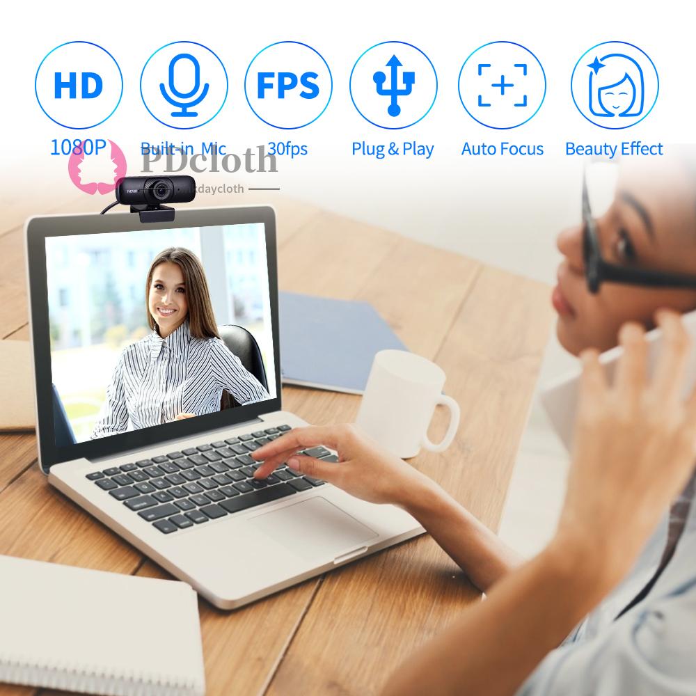 Webcam Kèm Mic Thu Âm Thông Minh 1080p | BigBuy360 - bigbuy360.vn