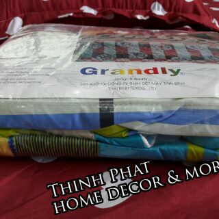 Set Drap cotton Grandly ko mền 1.6m