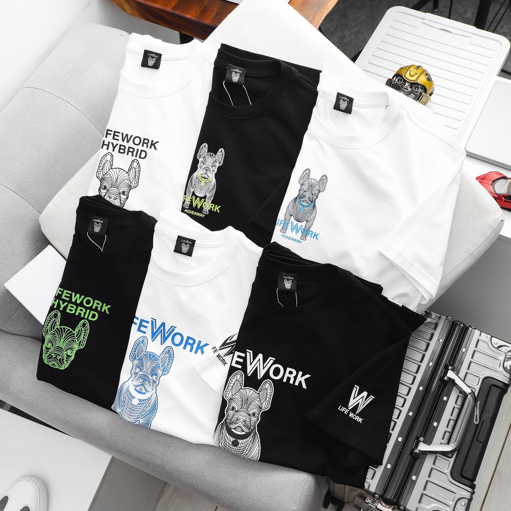 Áo thun thời trang tay lỡ unisex phong cách street style, chất cotton 4 chiều mềm mịn, thấm hút tốt LW1